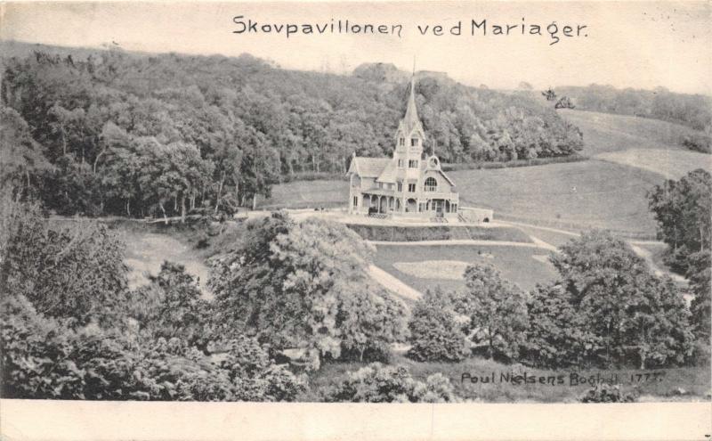 SKOVPAVILLONEN VED MARIAGER DENMARK DANEMARK POSTCARD c1907