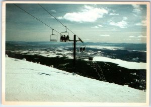 c1980s Whitefish, MT Big Mt. Ski Resort Chairlift Lift Chrome Photo 4x6 PC M15