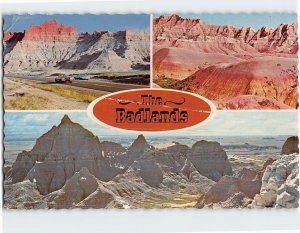 Postcard The Badlands South Dakota USA