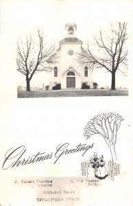 Taylorsville Maryland Church Christmas Greetings Real Photo Non PC back AA21093