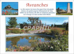 Modern Postcard Avranches The church N D Mont Saint Michel fields and Patton ...