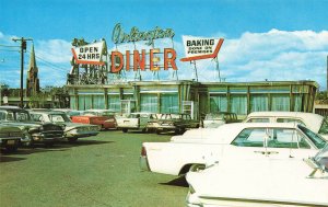 North Arlington NJ Diner Baking Done on Premises Old Cars Postcard