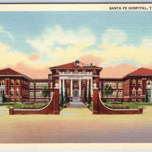 1937 Temple, Tex. Santa Fe Hospital Entrance Bricks Gate Wall Building Nice A226