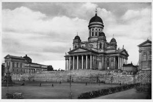 B95821 suurkirkko  helsinki  suomi finland  real photo