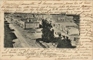 CPA AK TUNISIE GABES - La Ville Européenne (134146)