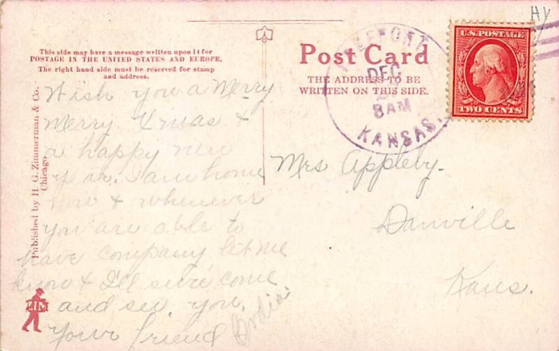 Christmas Postal used unknown 