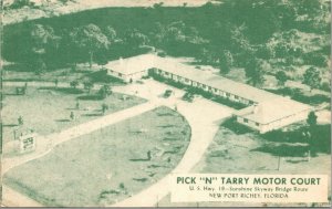 Postcard Pick N Tarry Motor Court in New Port Richey, Florida~131769