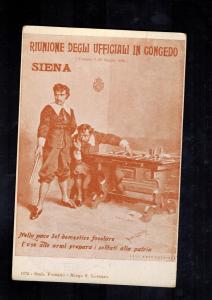 Mint Italy  Army postcard Siena Reunion
