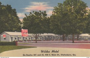 STATESBORO , Georgia , 30-40s ; Wildes Motel
