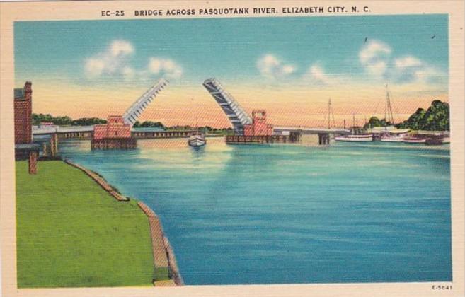 North Carolina Elizabeth City Bridge Across Pasquotank River