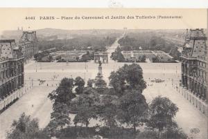 BF11626 place du carrousel et jardin des tulleri  paris france  front/back image