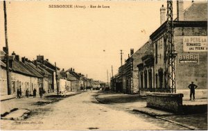 CPA Militaire SISSONNE - Rue de Laon (92191)