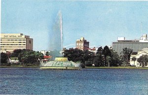 Centennial Fountain Lake Ecola and Skyline of  Orlando Florida