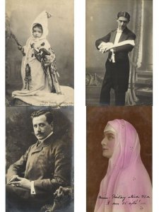 HUNGARIAN THEATER STARS, HUNGARY 20 Vintage Postcards (L6590)