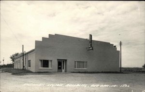 Red Oak IA American Legion Bldg Real Photo Postcard