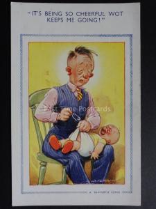 D.TEMPEST Bamforth & Co: Crying Baby ITS BEING SO CHEERFUL....! No.896