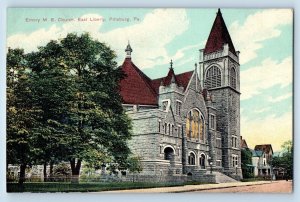 Pittsburg Pennsylvania Postcard Emory ME Church East Liberty Exterior View c1910