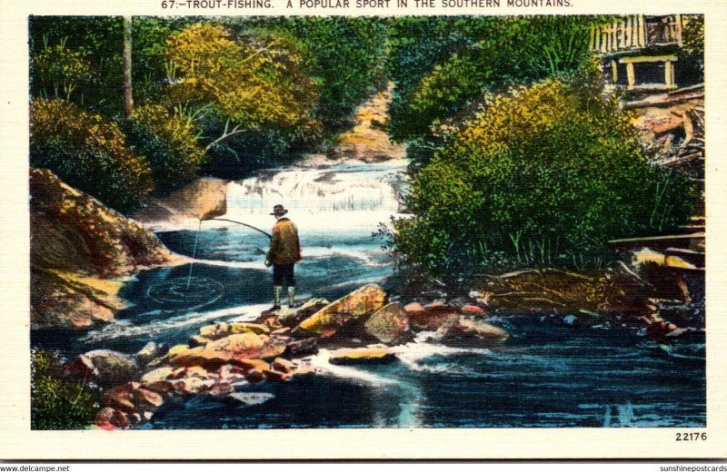 Fishing Trout Fishing A Popular Sport In The Southern Mountains