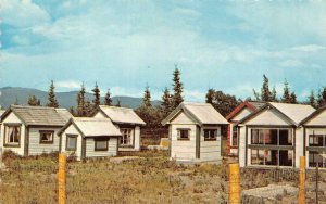 AK, Alaska  MINIATURE SPIRIT HOUSES~Indian Graveyard  BURWASH LANDING  Postcard