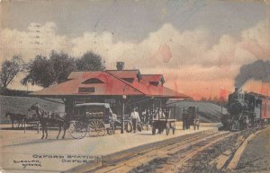 Oxford Pennsylvania Train Station Vintage Postcard AA43030