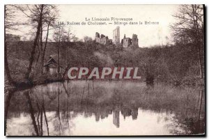 Old Postcard Limousin Picturesque Ruins Chalusset Mirage in Briance