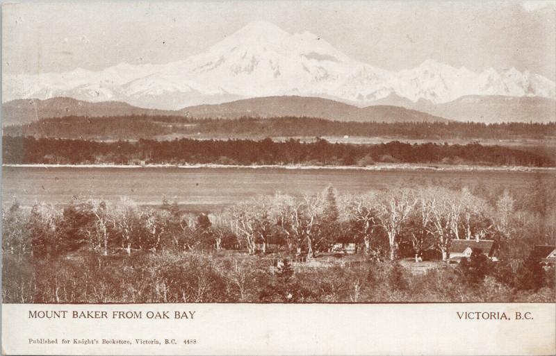 Mount Baker from Oak Bay Victoria BC British Columbia UNUSED Postcard D98