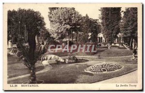 Old Postcard Montargis The Durgy garden