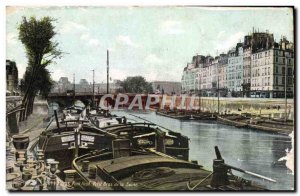 Old Postcard Paris Pont Neuf Seine Small arms