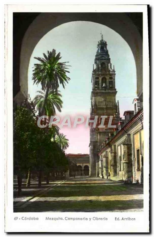 Postcard Old Cordoba Mezquita Campanario Y Obrerfa