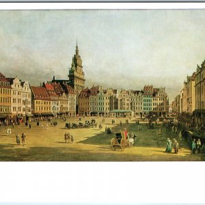 c1780 Dresden, Germany Altmarkt Square City View Canaletto Art Chrome 4x6 PC M25