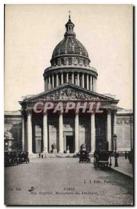 Paris - 5 - The automotive Pantheon Soufflot Street - Old Postcard