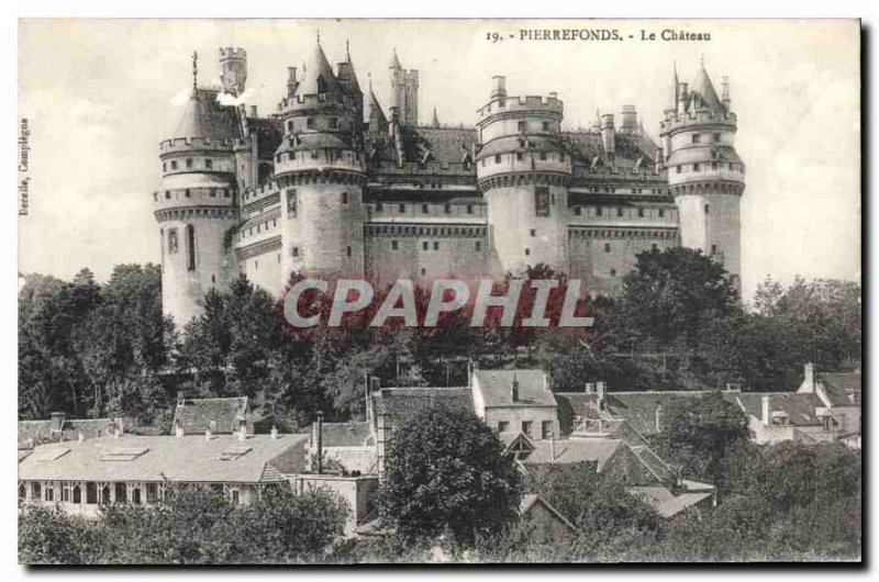 Old Postcard Pierrefonds Chateau