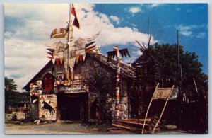 Native Americana Indian~Caughnawaga Indian Reserve~Canada~1950s Postcard