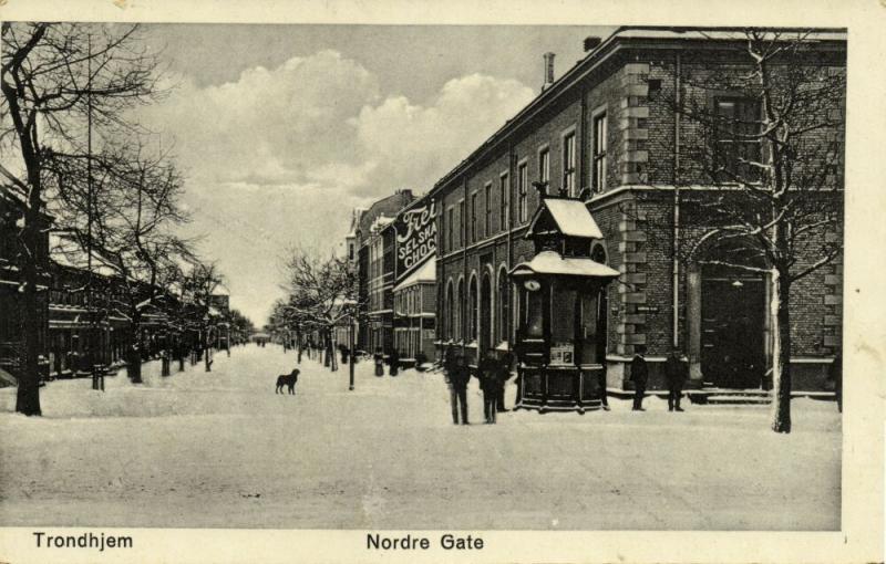 norway norge, TRONDHJEM TRONDHEIM, Nordre Gate (1910s)