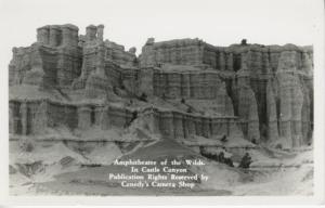 Castle Canyon South Dakota ~ Amphitheatre of the Wilds ~ RPPC Postcard