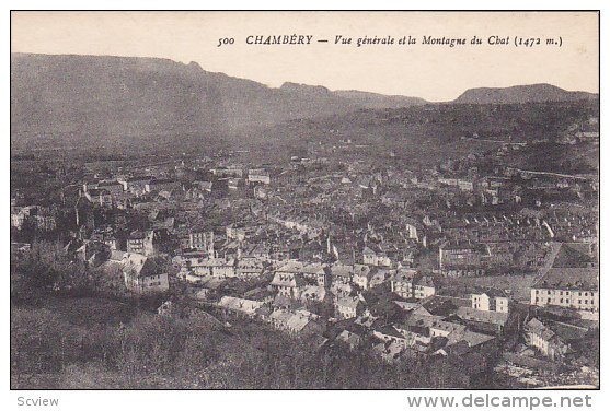 Vue Generale Et La Montagne Du Chat, Chambery (Savoie), France, 1900-1910s