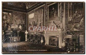 Great Britain Great Britain Windsor Castle Old Postcard The presence chamber