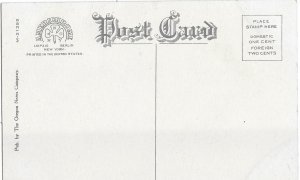 Moonlight Scene at Mouth of Columbia River Steamer Boat & Docks Oregon