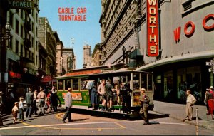 California San Francisco Cable Car On Turntable
