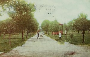 Circa 1910 People Gazebo Alpine Park, Salida, Colorado Vintage Postcard P40 