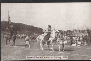 Military Postcard - Aldershot Tattoo - Queen Elizabeth's Visit To Tilbury RS4222