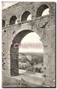 Old Postcard Pont du Gard An arch