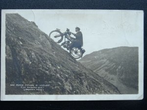 Cumbria Hill Climbing MOTOR CYCLING IN LAKELANDS An Awkward Hill c1920s RP PC