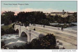 Bridge To Goat Island Niagara Falls Curteich