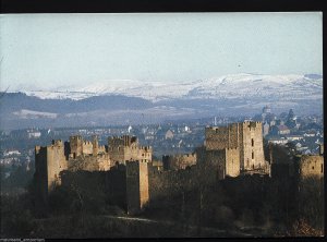 Shropshire Postcard - Early Morning View of Ludlow   RR856