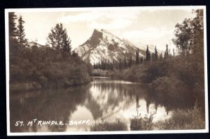 Alberta BANFF National Park Mt. Rundle Pub Byron Harmon Canadian Pacific RW RPPC