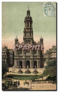 Paris Old Postcard La Trinite