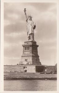 New York City Statue Of Liberty Bedloes Island Real Photo