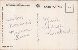 Canada Quebec Ste-Anne-de-Beaupré Le Saint Escalier Vintage Postcard C214