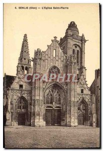 Old Postcard Senlis (Oise) The Church of St. Peter